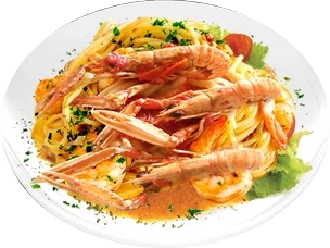 Scampi and Shrimp Spaghetti