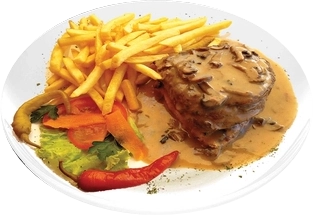 Beefsteak with Mushrooms